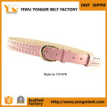 Pink Fashion Skinny Hollow Beautiful Decorative Special Elastic Belt for Dress